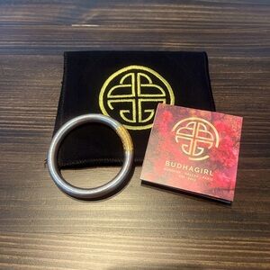 New! BudhaGirl CHAMPAGNE TZUBBIE ALL WEATHER BANGLE SERENITY Medium Authentic